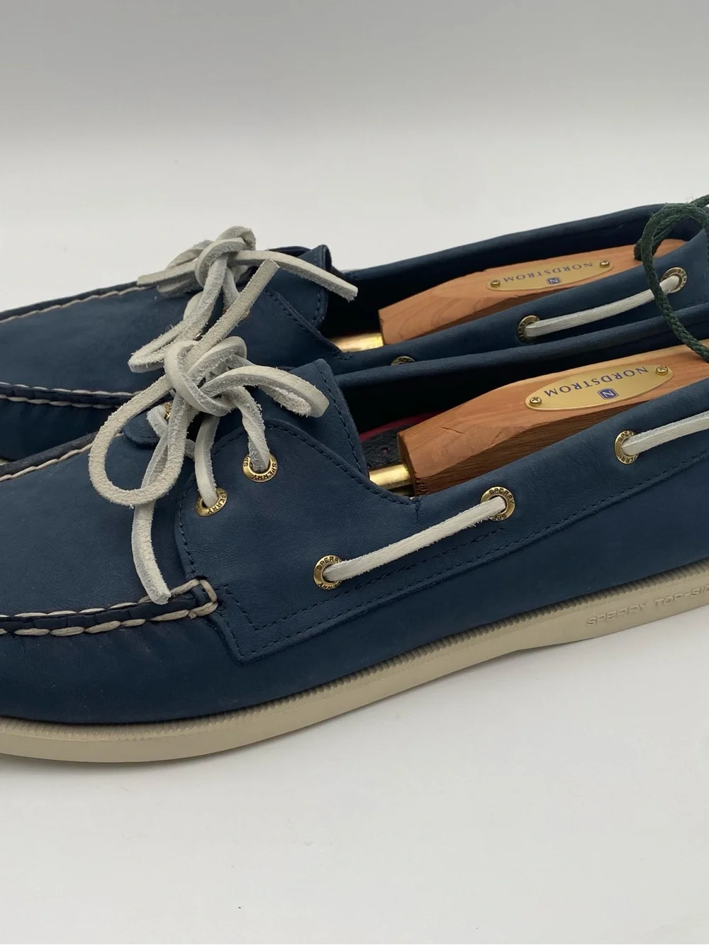 Sperry Men’s Blue Boat Shoes Lace Up Round Toe Logo US 11